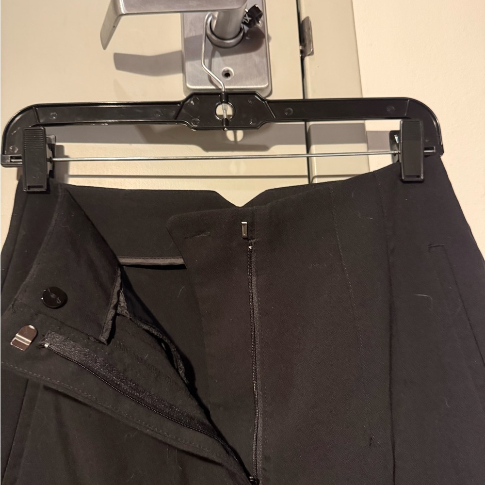 Zara Black High-Waist Skirt with Concealed Front Closure